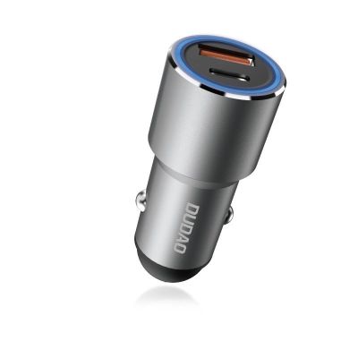 3. Dudao USB / USB Car Charger Type C Power Delivery Quick Charge 22.5 W Gray (R4PQ)