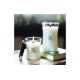 2. Medium candle WHITE TEAK WOODWICK