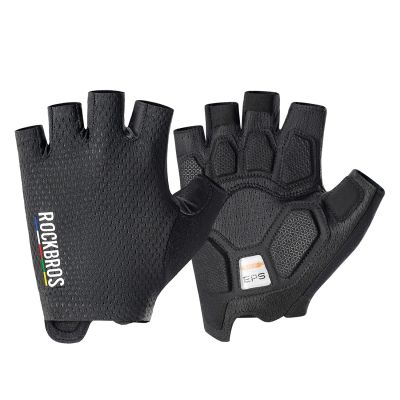 Rockbros TLS004 ROAD TO SKY Short Shock Absorbing Cycling Gloves L - Black
