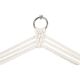 7. BRAZILIAN HAMMOCK HANGING CHAIR 100x50CM NATURA WITH SEWN-IN CUSHION WHITE