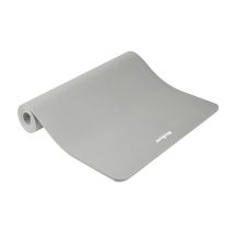 Gymnastic mat for yoga, pilates, fitness, 190x100cm, 1.5cm thick, NBR material, gray, REBEL ACTIVE