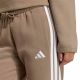 4. Women's adidas Essentials 3-Stripes Fleece Slim Pants Beige KF8317