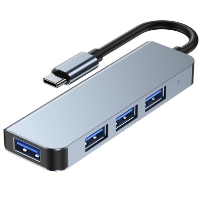 2. HUB Tech-Protect V1 4in1 USB-C - 3x USB-A 2.0 / USB-A 3.0 - gray