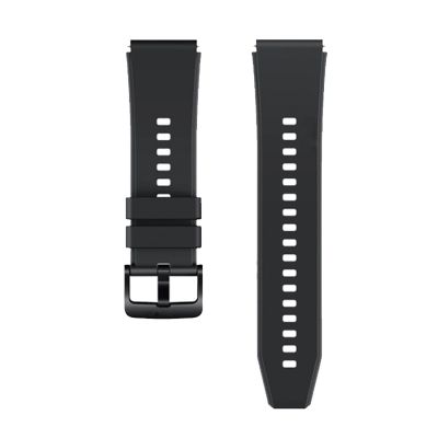 6. Silicone Strap for Huawei Watch GT 2 / 3 / 4 / 2 Pro / 3 Pro / 4 Pro / GT 2e - Black