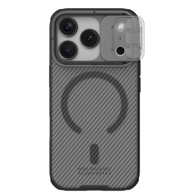 Nillkin CamShield Pro MagSafe Compatible Case for iPhone 17 Pro Max - Transparent Black
