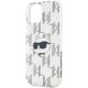6. Karl Lagerfeld IML Choupette Head & Monogram case for iPhone 15 / 14 / 13 - transparent