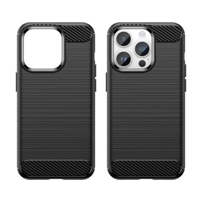 8. Carbon Case iPhone 14 Pro Max flexible gel back cover black