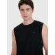 3. Men's tank top regular plain 4F 4FWMM00TSLEM125-20S