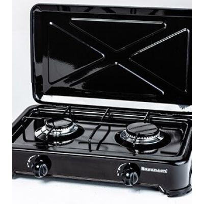 2. Ravanson K-02TB 2-burner portable gas stove (black)