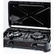 2. Ravanson K-02TB 2-burner portable gas stove (black)