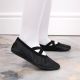 8. Leather dance shoes with black elastic bands Jr Nazo