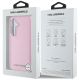 8. Karl Lagerfeld Saffiano Full Wrapped Elongated Metal Logo MagSafe Case for Samsung Galaxy S25+ - Pink