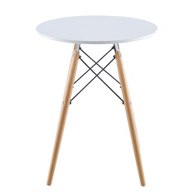 2. MATERA ROUND TABLE WHITE 60x60CM