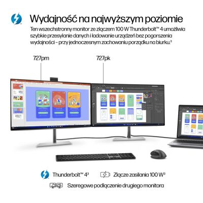 5. HP 27-inch Series 7 Pro 4K Thunderbolt 4 Monitor – 727pk