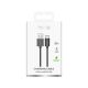 2. Puro 12W TPE USB-A - microUSB 2m Cable - Black