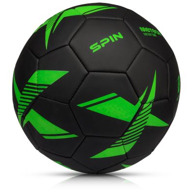 4. Meteor Spin 5 Soccer Ball Black/Green