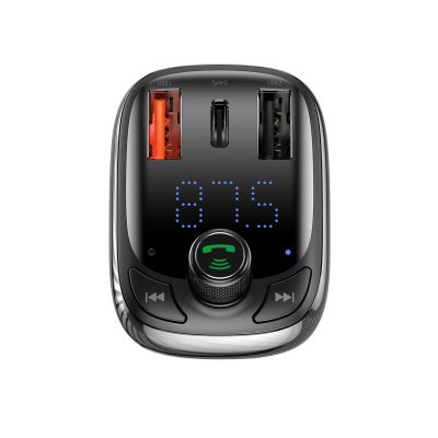 5. Bluetooth transmitter / car charger Baseus S-13 (Overseas Edition) - black