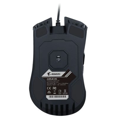 12. Gigabyte AORUS M5, Gaming Mouse, USB, Optical, Up to 16000 DPI