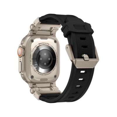 6. Tech-Protect Delta Pro Strap for Apple Watch 4 / 5 / 6 / 7 / 8 / 9 / SE / Ultra 1 / 2 (42/44/45/49 mm) - Black-Titanium
