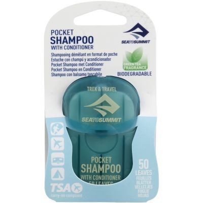 2. SEA TO SUMMIT Trek & Travel Pocket Conditioning Shampoo Sheets, 50 pcs