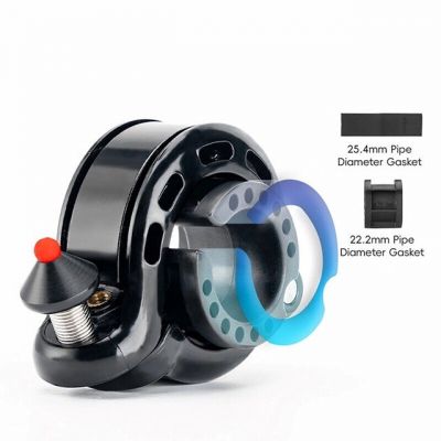 2. Rockbros 34210028001 Q-shaped bicycle bell - black