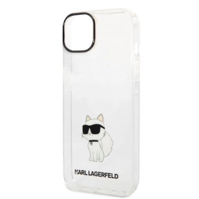 6. Karl Lagerfeld Ikonik Choupette case for iPhone 14 Plus - transparent