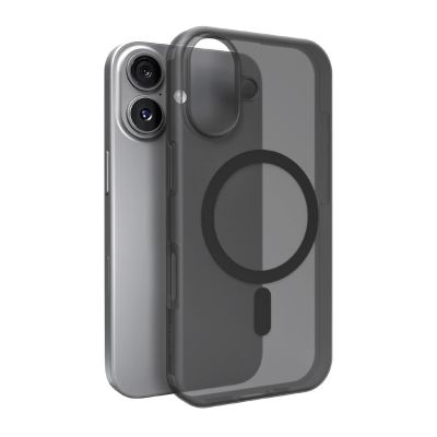 Puro Daylight Magsafe Compatible Silicone Case for iPhone 17 - Translucent Black