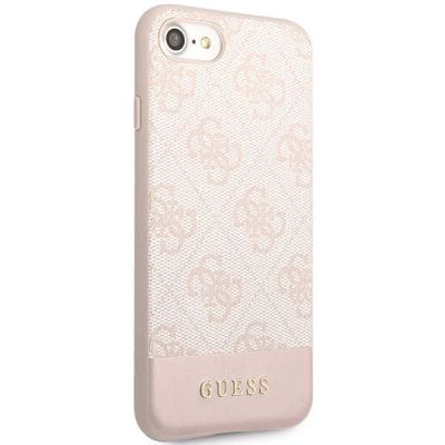 4. Guess GUHCI8G4GLPI iPhone 7/8/SE 2020/ 2022 pink/pink hard case 4G Stripe Collection