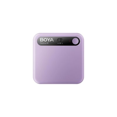 5. BOYA Notra Voice Recorder with AI Transcription - Purple