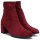 9. Sergio Leone BT-55 Burgundy Women's Ankle Boots