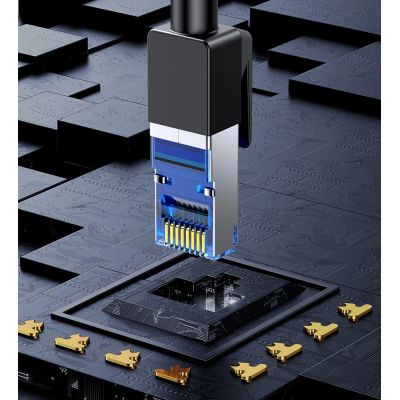 19. Ugreen NW153 Ethernet RJ45 Cat8 Cable Copper Core 1.5m - Black