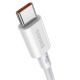 2. Baseus CATYS-C02 USB-C - USB-C PD QC FCP cable 100W 5A 2m - white