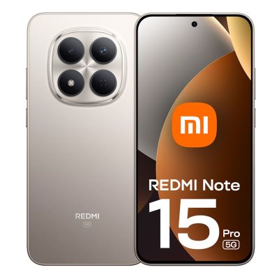 18. Xiaomi Redmi Note 15 Pro 5G 17.4 cm (6.83") 8 GB 256 GB 6580 mAh Titanium