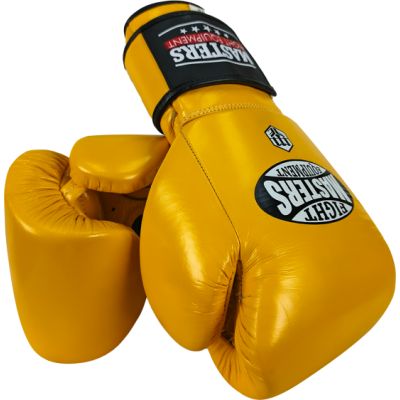 12. RBT-MEX Leather Boxing Gloves 12 oz Yellow