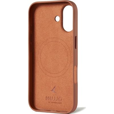 3. Mujjo Tan Leather iPhone 17 Case