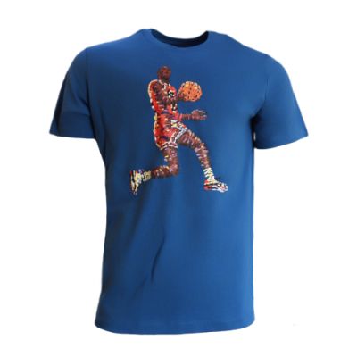 6. Jordan Flight Men's Sports T-Shirt Blue - FN6000-457
