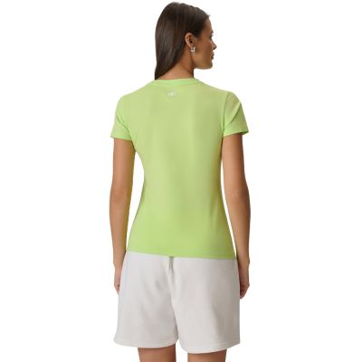 3. Women's T-shirt 4F F2717 light yellow 4FWSS26TTSHF2717 73S