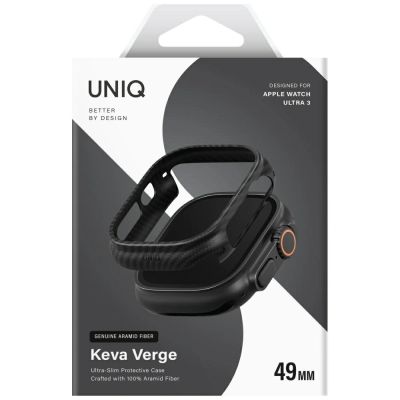 2. Uniq Keva Verge Case for Apple Watch 49mm - Black