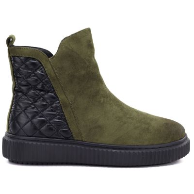 2. Women's insulated green ankle boots Potocki Z25-JE19365