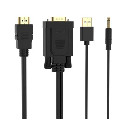 2. Orico XD-VATH VGA and mini jack 3.5 mm to HDMI Full HD 60 Hz cable with USB power 5 m - black