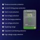 5. Qoltec MPPT Solar Charge Controller with Temperature Sensor 10A | 12V / 24V | LCD | 2 x USB | Bluetooth | APP | GEL | LiFePO4