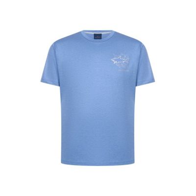 2. Paul&Shark Men's Cotton T-shirt Medium Denim 26411035-337 - Classic Cut, Soft Cotton