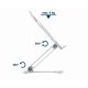12. GEMBIRD FOLDABLE NOTEBOOK STAND 15.6" SILVER