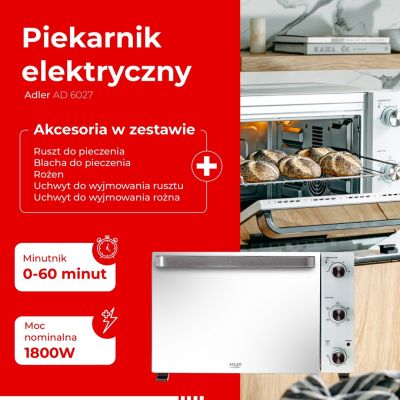 35. 48L Adler Electric Oven Adler