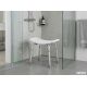 17. Rectangular shower stool with adjustable height