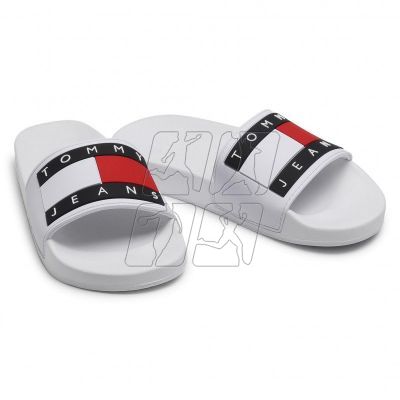 3. Tommy Jeans Flag Pool Slide W EN0EN01378-YBR flip-flops