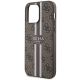 6. Guess 4G Printed Stripes MagSafe case for iPhone 15 Pro Max - brown