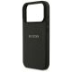 6. Guess Grained Gold Ring MagSafe Case for iPhone 18 Pro / 17 Pro - Black