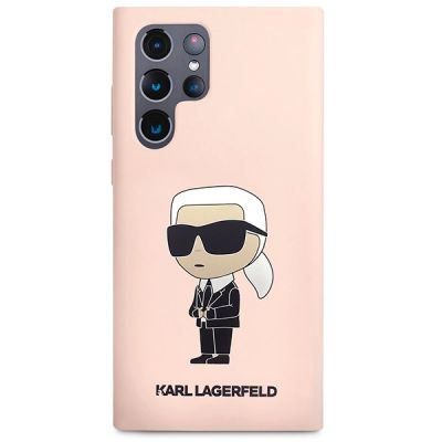 3. Karl Lagerfeld KLHCS23LSNIKBCP Sam S23 S918 Ultra hardcase pink/pink Silicone Ikonik