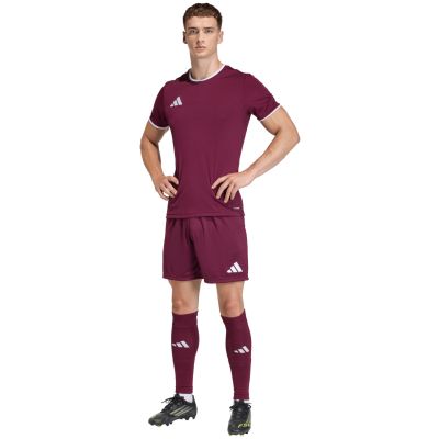 6. Men's adidas Entrada 26 burgundy shorts JZ2514